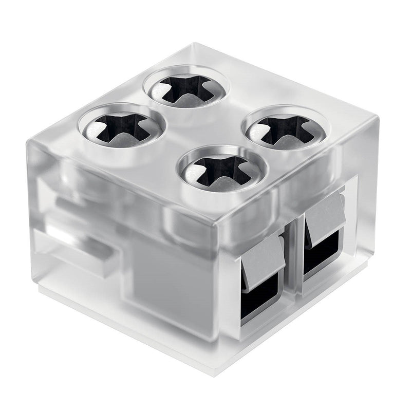 Tape-to-Wire Terminal Block Connector in Clear