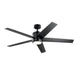Brahm 56" Ceiling Fan in Satin Black - Lamps Expo