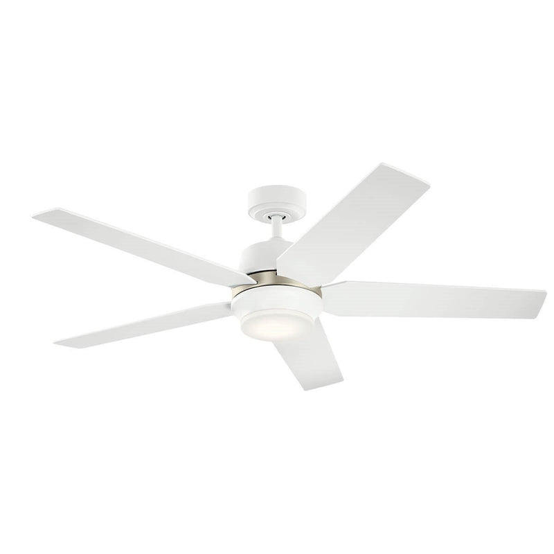 Maeve 52" Ceiling Fan with Light in Matte White