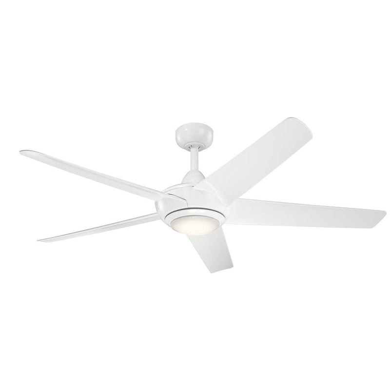 Kapono 52" Ceiling Fan with Light in White