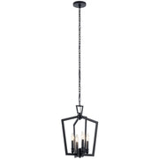 Abbotswell 4-Light Lantern Pendant in Black