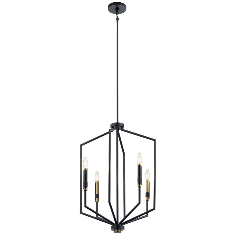Armand 4-Light Chandelier in Black