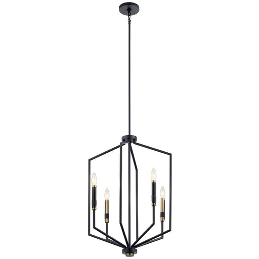Armand 4-Light Chandelier in Black