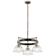 Eastmont 3-Light Chandelier in Polished Nickel