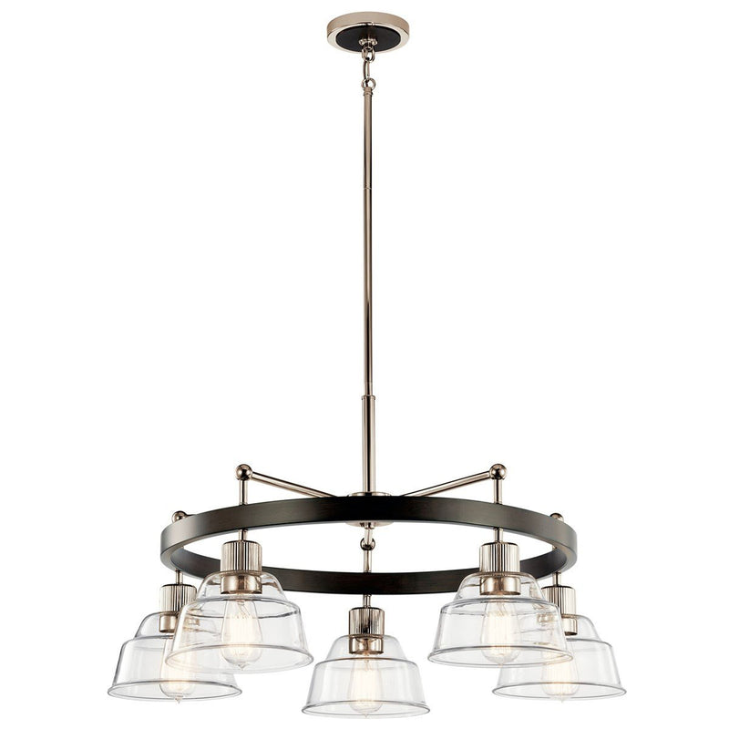 Eastmont 5-Light Chandelier in Polished Nickel