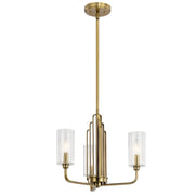 Kimrose 3-Light Chandelier in Brushed Natural Brass