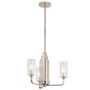 Kimrose 3-Light Chandelier in Polished Nickel