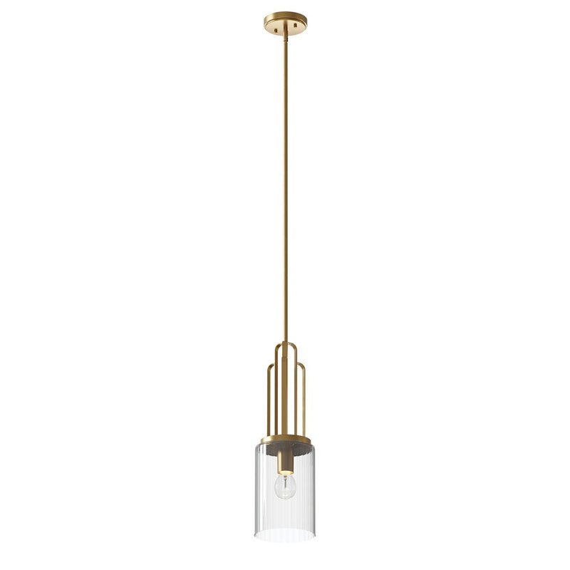 Kimrose Mini Pendant in Brushed Natural Brass