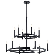 Tolani 12-Light Chandelier in Black