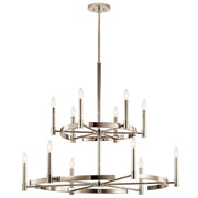Tolani 12-Light Chandelier in Polished Nickel