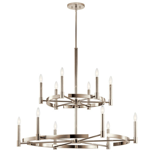 Tolani 12-Light Chandelier in Polished Nickel