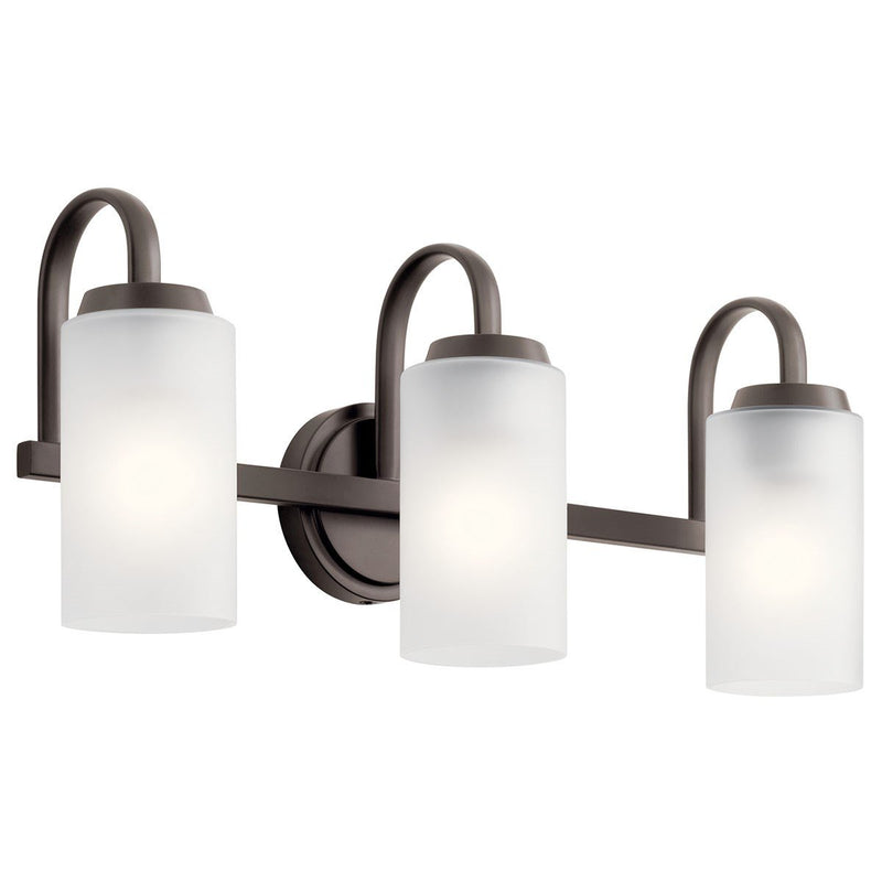 Kennewick 3-Light Bath Vanity Light in Olde Bronze