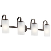 Kennewick 4-Light Bath Vanity Light in Olde Bronze