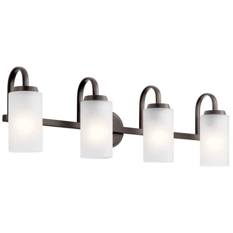 Kennewick 4-Light Bath Vanity Light in Olde Bronze