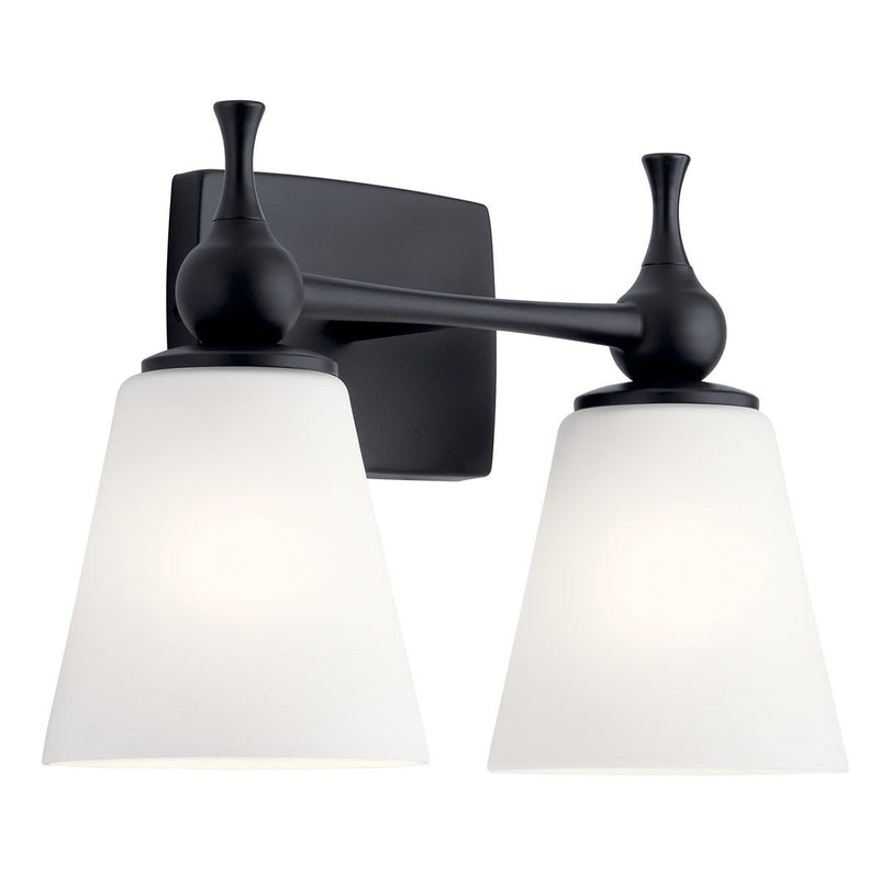 Cosabella 2-Light Bath Vanity Light in Black