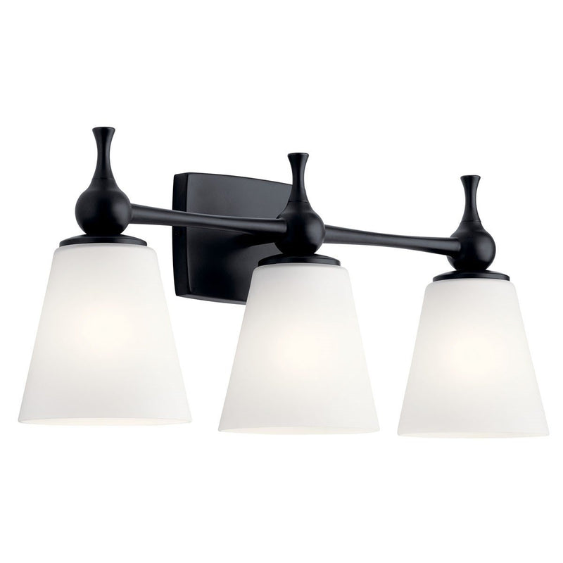 Cosabella 3-Light Bath Vanity Light in Black