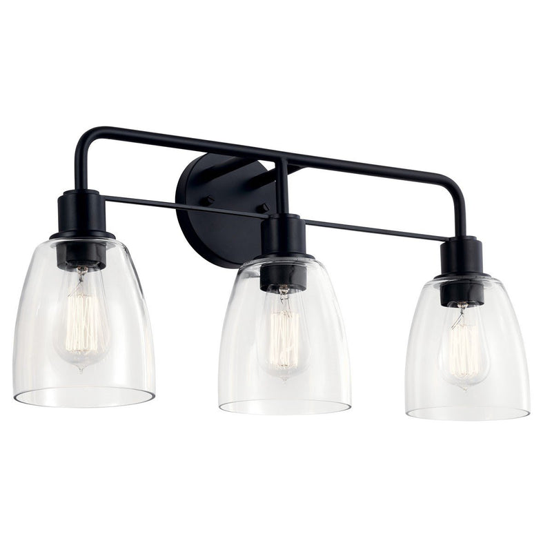 Meller 3-Light Bath Vanity Light in Black