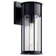 Camillo Medium Outdoor Wall Lantern in Textured Black