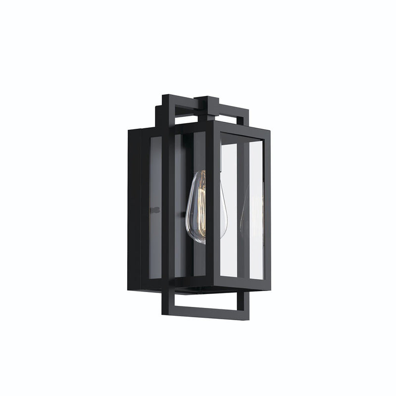 Goson Small Outdoor Wall Lantern in Black