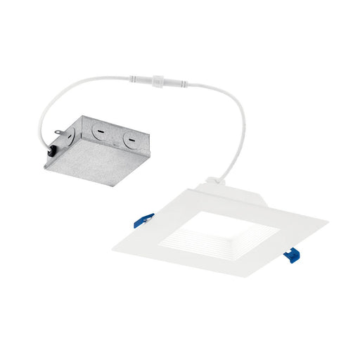 Direct to Ceiling Recessed 6" Square LED Downlight in 3000K