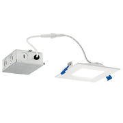 Direct to Ceiling Slim 4" Square LED Downlight in 2700K