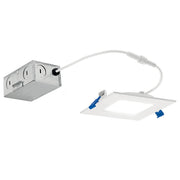 Direct to Ceiling Slim 4" Square LED Downlight in 3000K