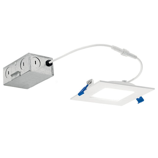 Direct to Ceiling Slim 4" Square LED Downlight in 3000K