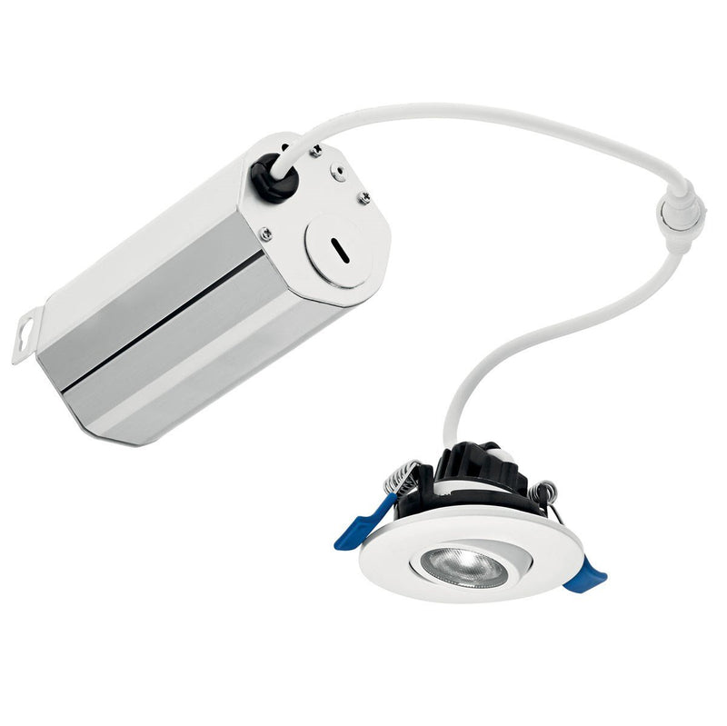Direct to Ceiling Mini Gimbal 2" Round LED Downlight in 2700K