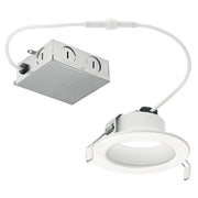 Direct to Ceiling Recessed 4" Round LED Downlight in 2700K
