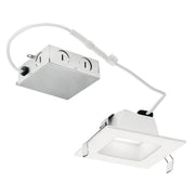 Direct to Ceiling Recessed 4" Square LED Downlight in 2700K