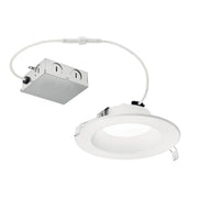 Direct to Ceiling Recessed 6" Round LED Downlight in 2700K