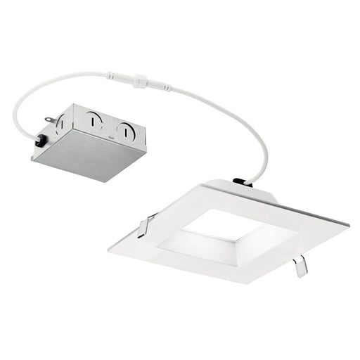 Direct to Ceiling Recessed 6" Square LED Downlight in 2700K