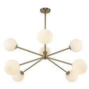 Haskell 8-Light 42" Chandelier in Antique Gold
