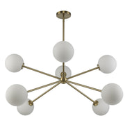 Haskell 8-Light 42" Chandelier in Antique Gold