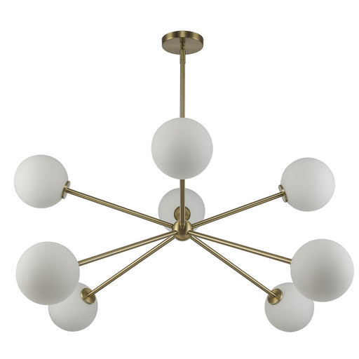 Haskell 8-Light 42" Chandelier in Antique Gold