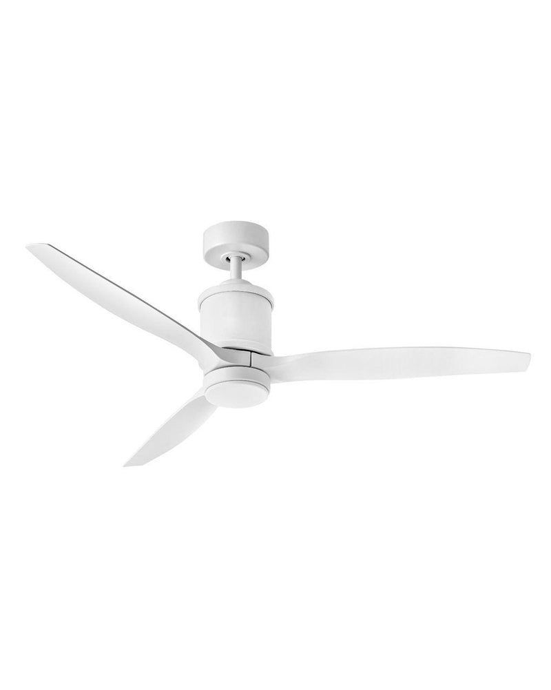 Hover 60" Outdoor Smart Ceiling Fan with Light in Matte White