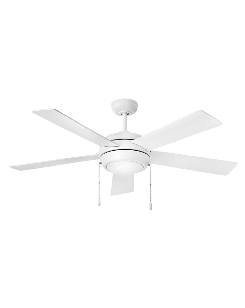 Croft 52" Ceiling Fan with Light in Chalk White / Chalk White/weathered Wood