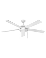 Croft 60" Ceiling Fan with Light in Chalk White / Chalk White/weathered Wood