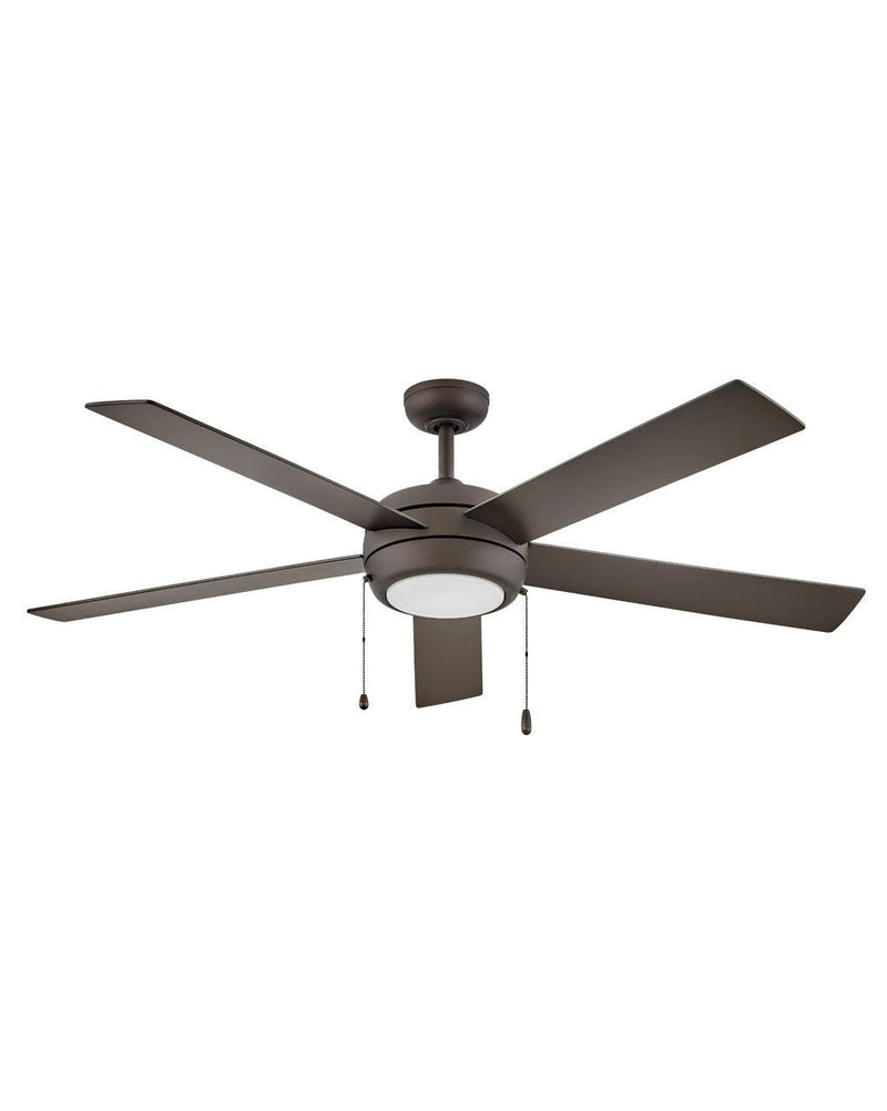 Croft 60" Ceiling Fan with Light in Metallic Matte Bronze / Metallic Matte Bronze/walnut