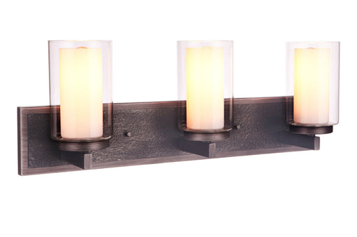 Texture 3 Light 24" Vanity in Natural Iron/Vintage Iron