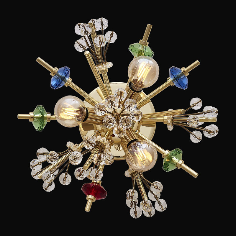 Constellation 3-Light Wall Sconce in Gold