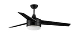 89909FTBK - Trio 52" Ceiling Fan in Black by Maxim