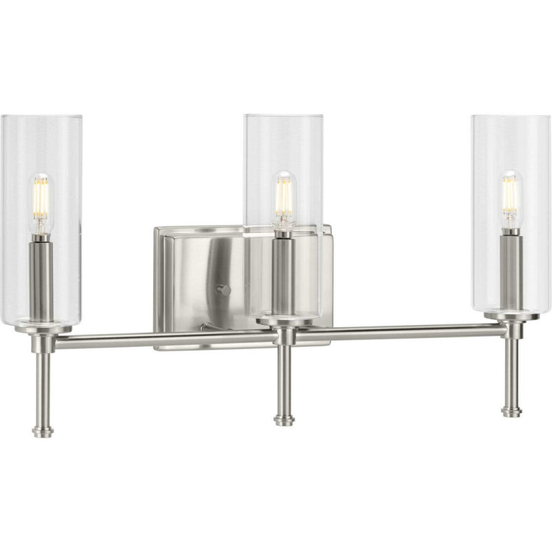 Elara 3-Light Bath Vanity Light in Brushed Nickel
