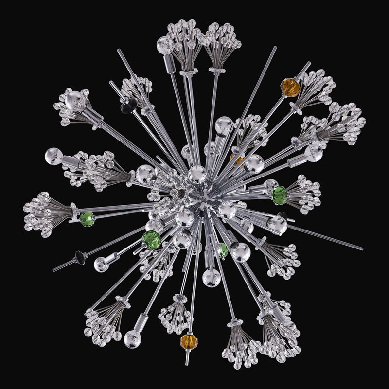 Constellation 30-Light 36" Chandelier in Polished Chrome
