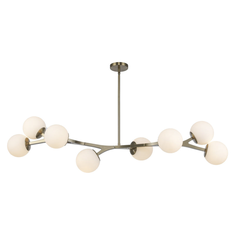 Rebel 8-Light 57" Chandelier in Antique Gold