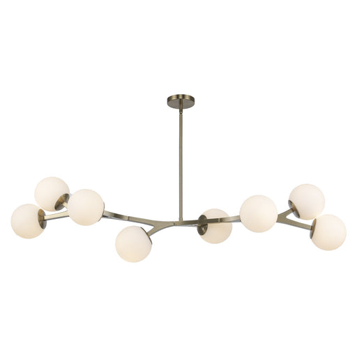 Rebel 8-Light 57" Chandelier in Antique Gold