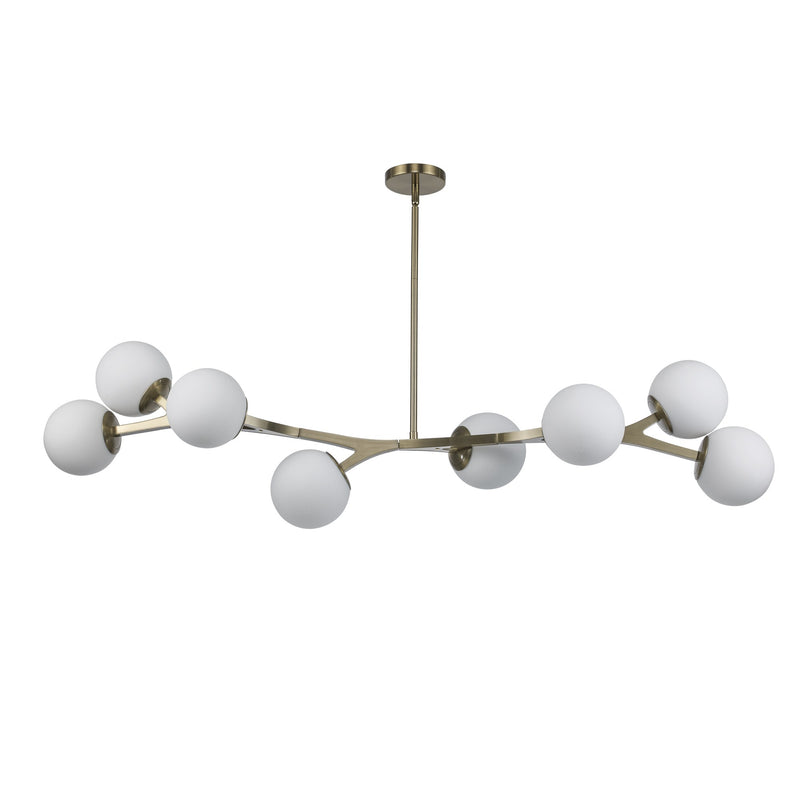 Rebel 8-Light 57" Chandelier in Antique Gold