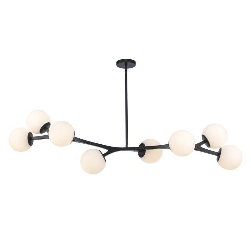 Rebel 8-Light 57" Chandelier in Black