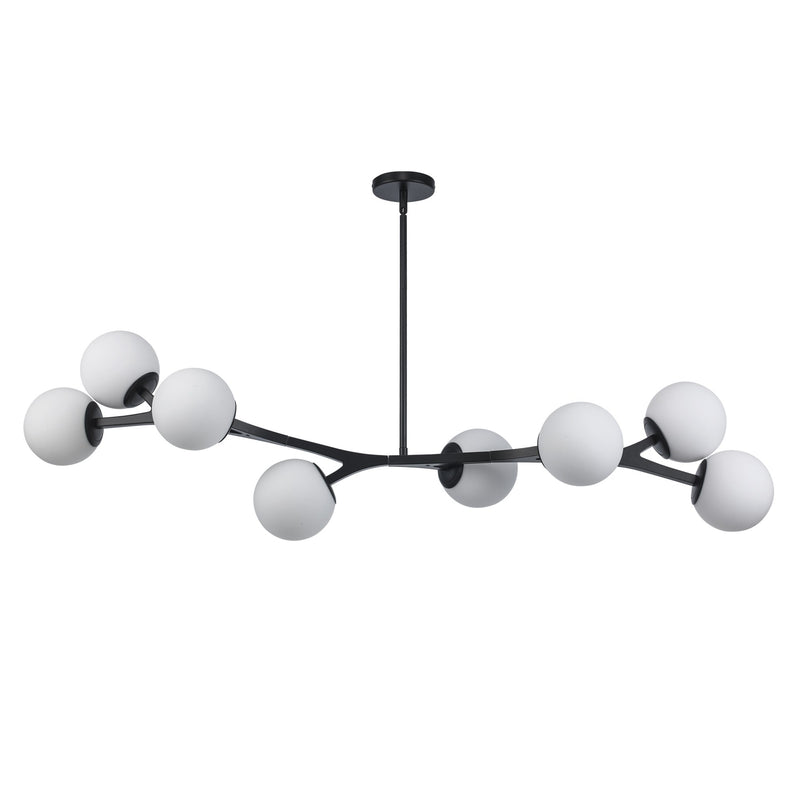 Rebel 8-Light 57" Chandelier in Black