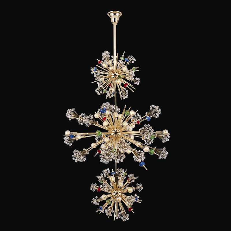 Constellation 50-Light Foyer Chandelier in Gold